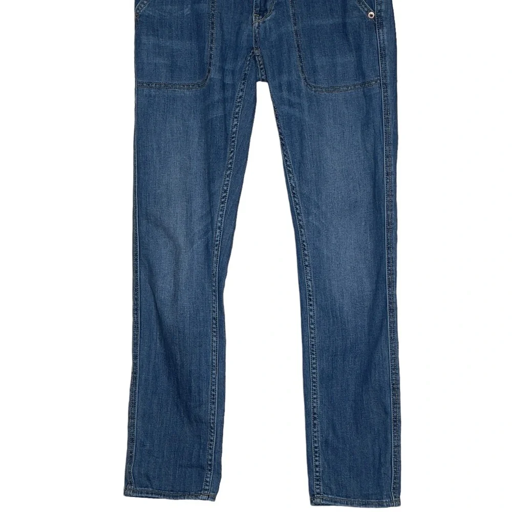 Pilcro And The Letterpress Anthropologie Size 25 Slim Boyfriend Blue Jeans - Picture 3 of 10
